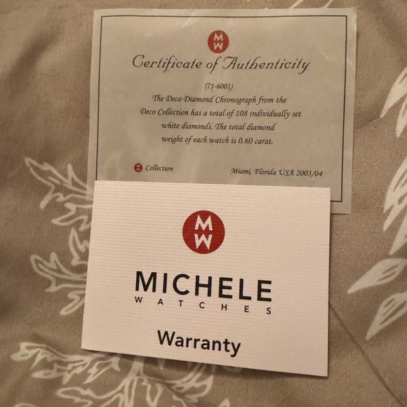 Retro, bracelet style Michele watch - Picture 3 of 6